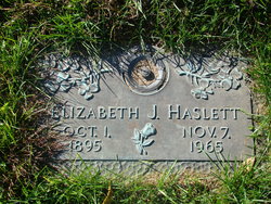 Elizabeth J. Gutshall Haslett 1895-1965