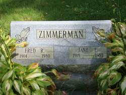 Jane Elizabeth McCaffrey Zimmerman 1918-1985