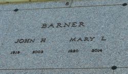 Mary L Walsh Barner 1920-2014