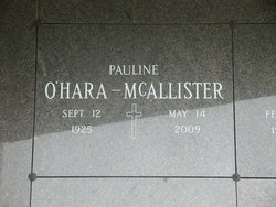 Pauline Kovatch McAllister 1925-2009