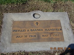 Phyllis Annabelle Davis Basrner Mansfield 1902-1982