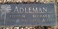 Richard Ellsworth 'Dick' Adleman 1902-1978