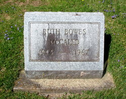 Ruth Bowes McCaleb 1902-1967
