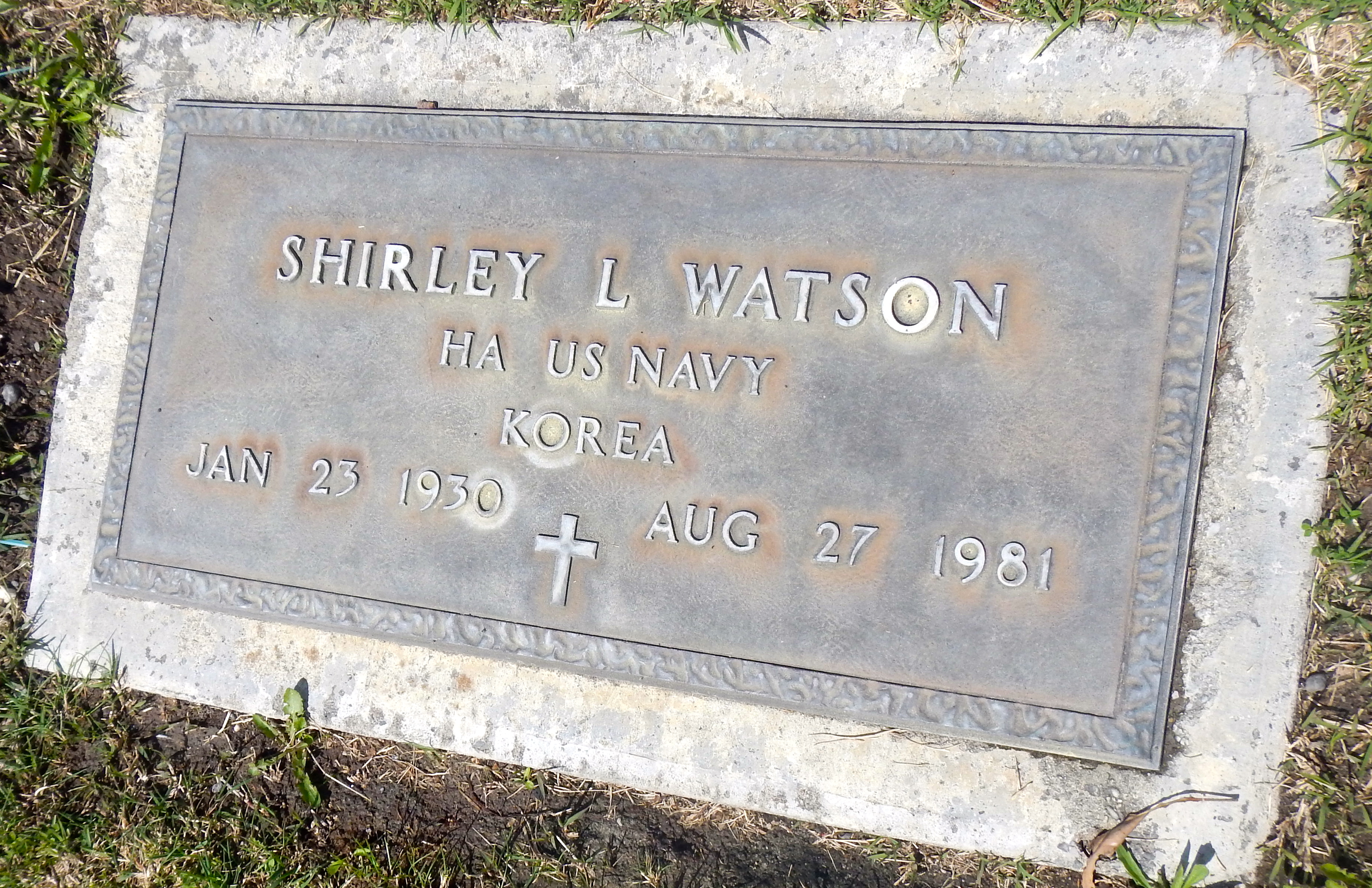 Shirley Louise Lucas Watson 1930-1981